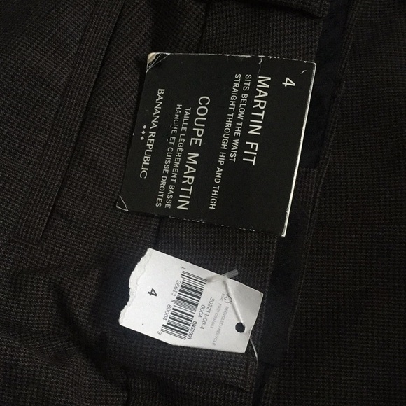 NWT Banana Republic 4 Brown Black Dress Pants - Picture 9 of 9